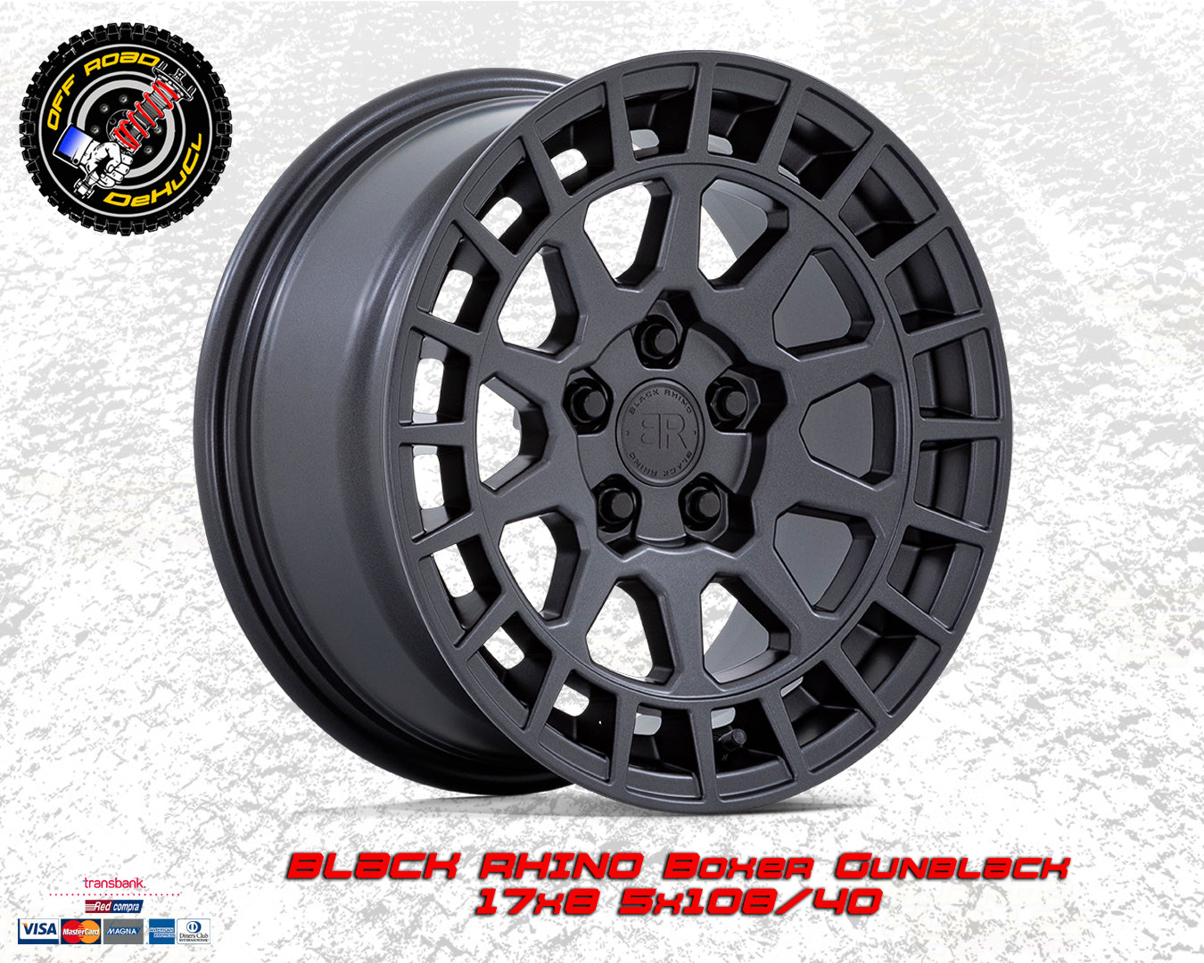 Black Rhino Arches Matte Black 15x7 5x100 / 15 (copia)