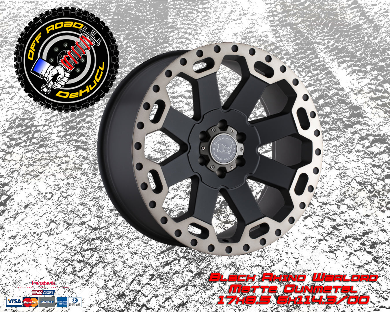 Black Rhino Warlord Matte Gunmetal 17 x 8.0 5x120