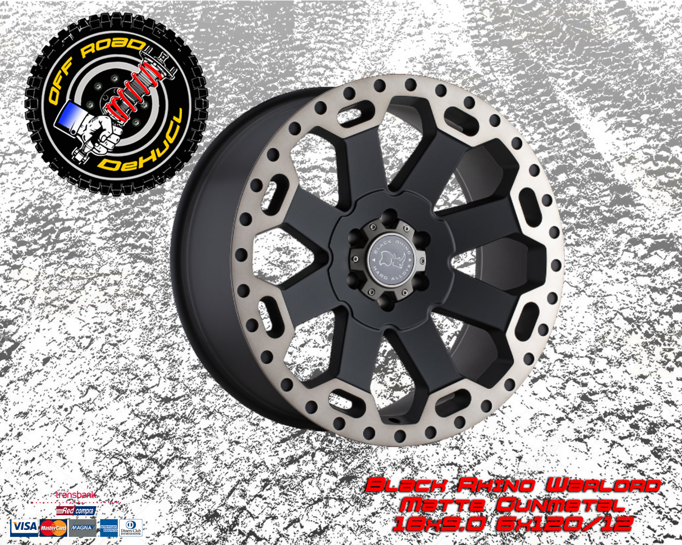 Black Rhino Warlord Matte Gunmetal 18 x 9.0 6x120