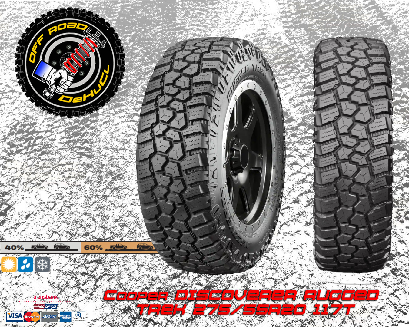 Neumáticos Cooper 275/55R20 COOPER DISCOVERER RUGGED TREK 117T