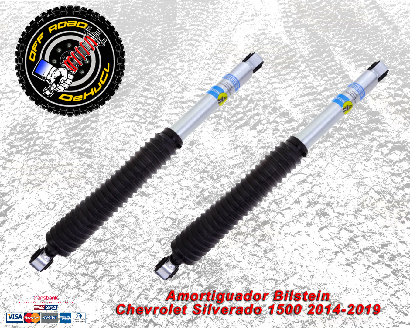 Amortiguadores Bilstein Traseros para Chevrolet Silverado 1500 2014-2019