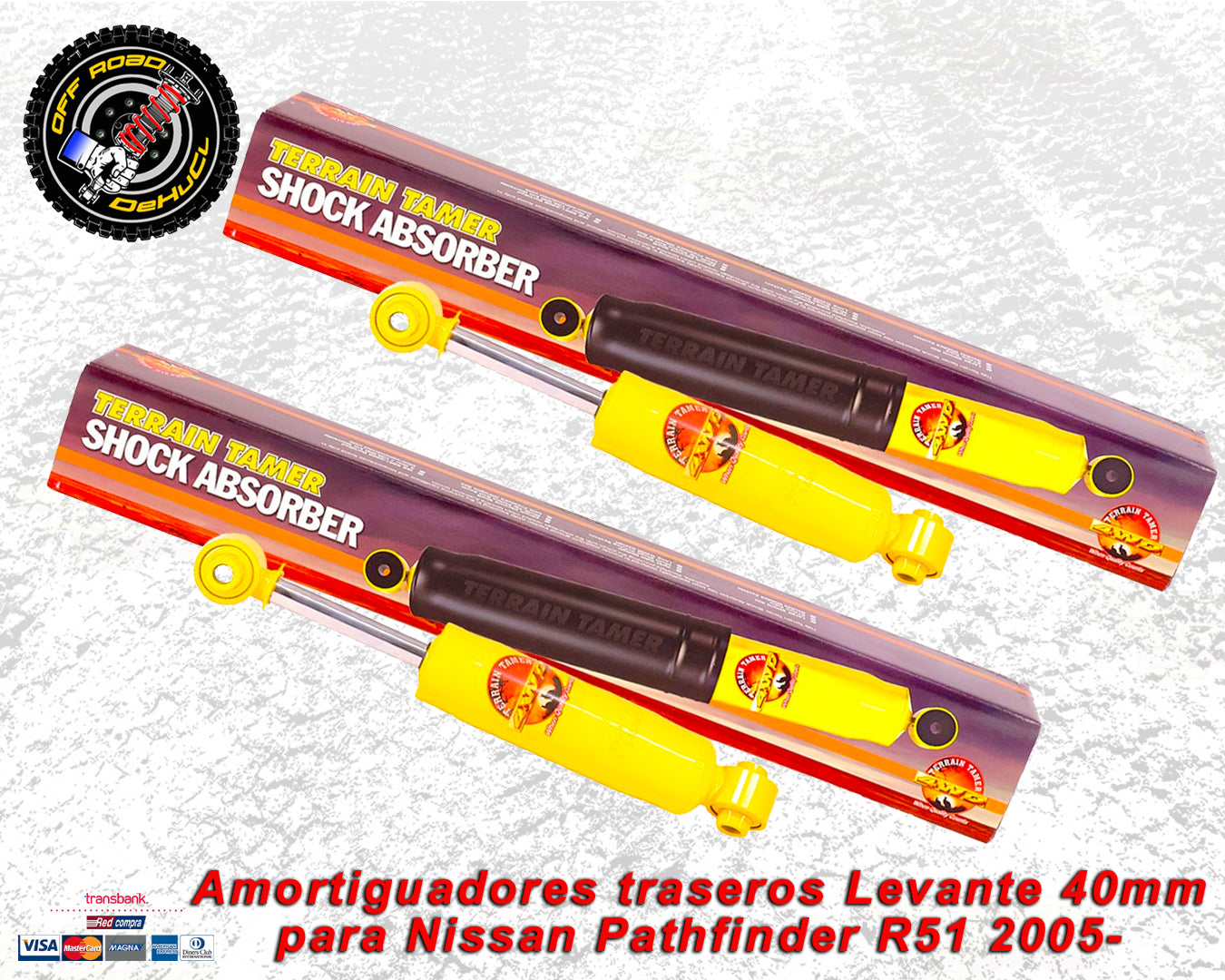 Amortiguadores Traseros para Nissasn Pathfinder R51 2005-