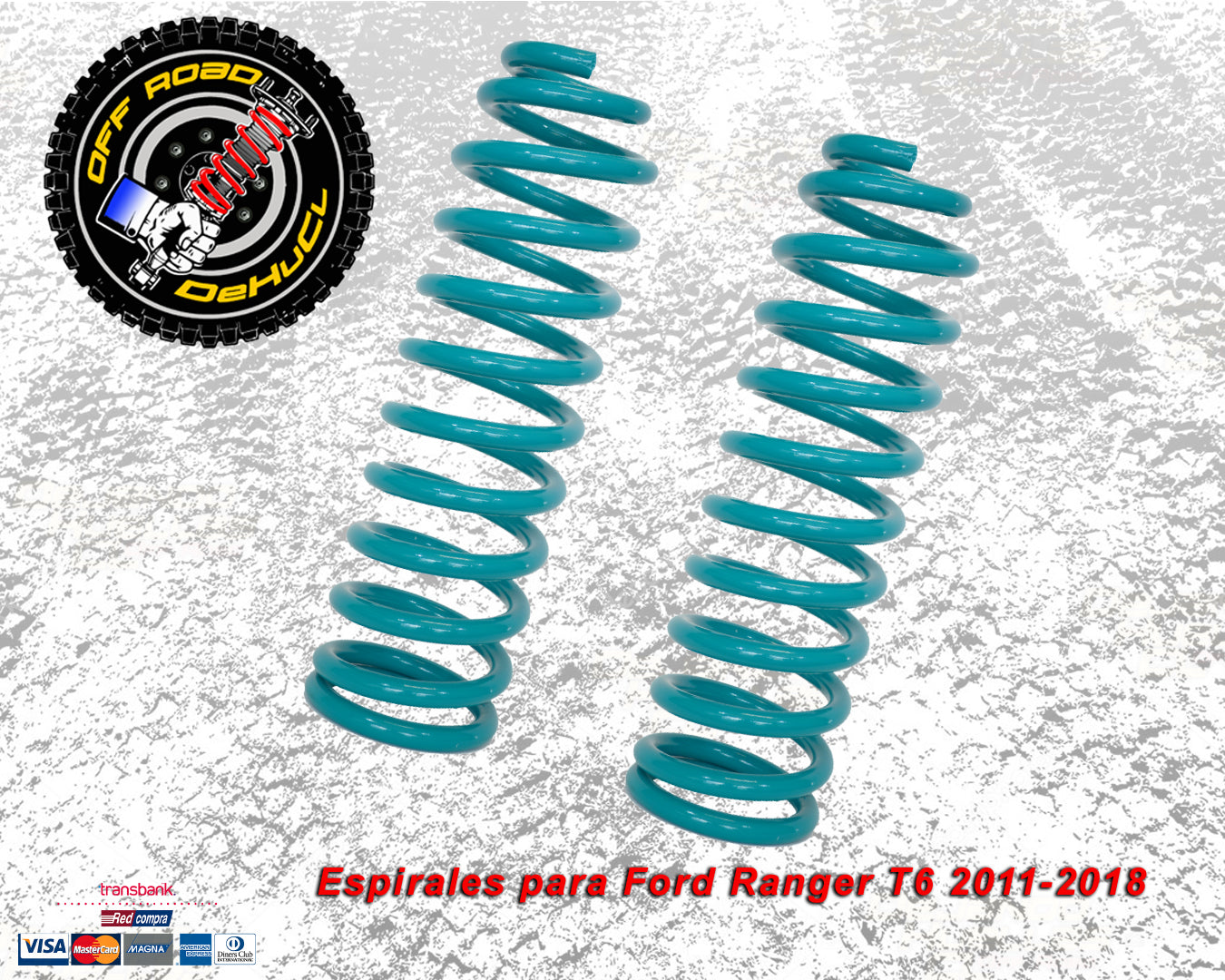Espirales Delanteros para Ford Ranger T6 2011-2018