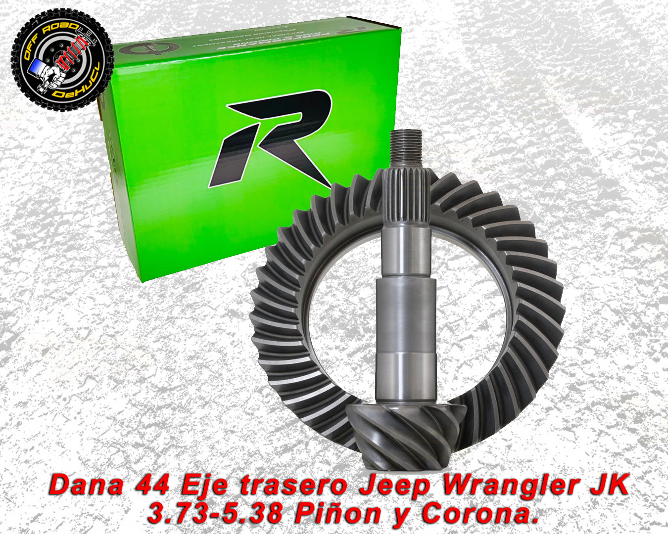 Dana 44 Eje trasero Jeep Wrangler JK 3.73-5.38 Piñon y Corona