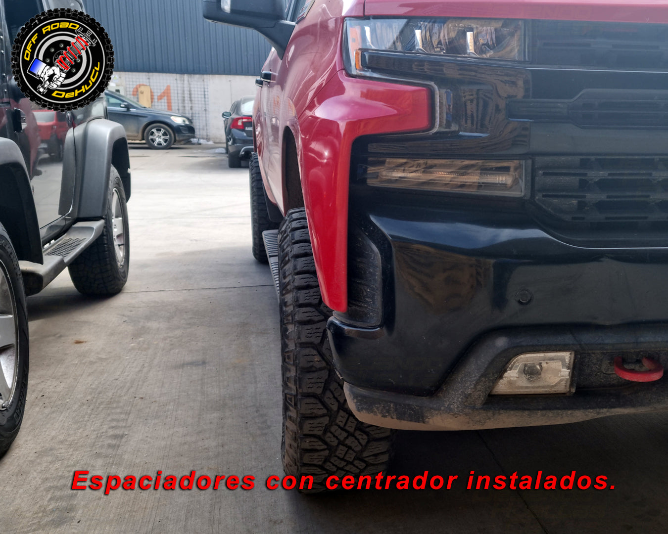 Espaciadores para Chevrolet Silverado 1" con centrador