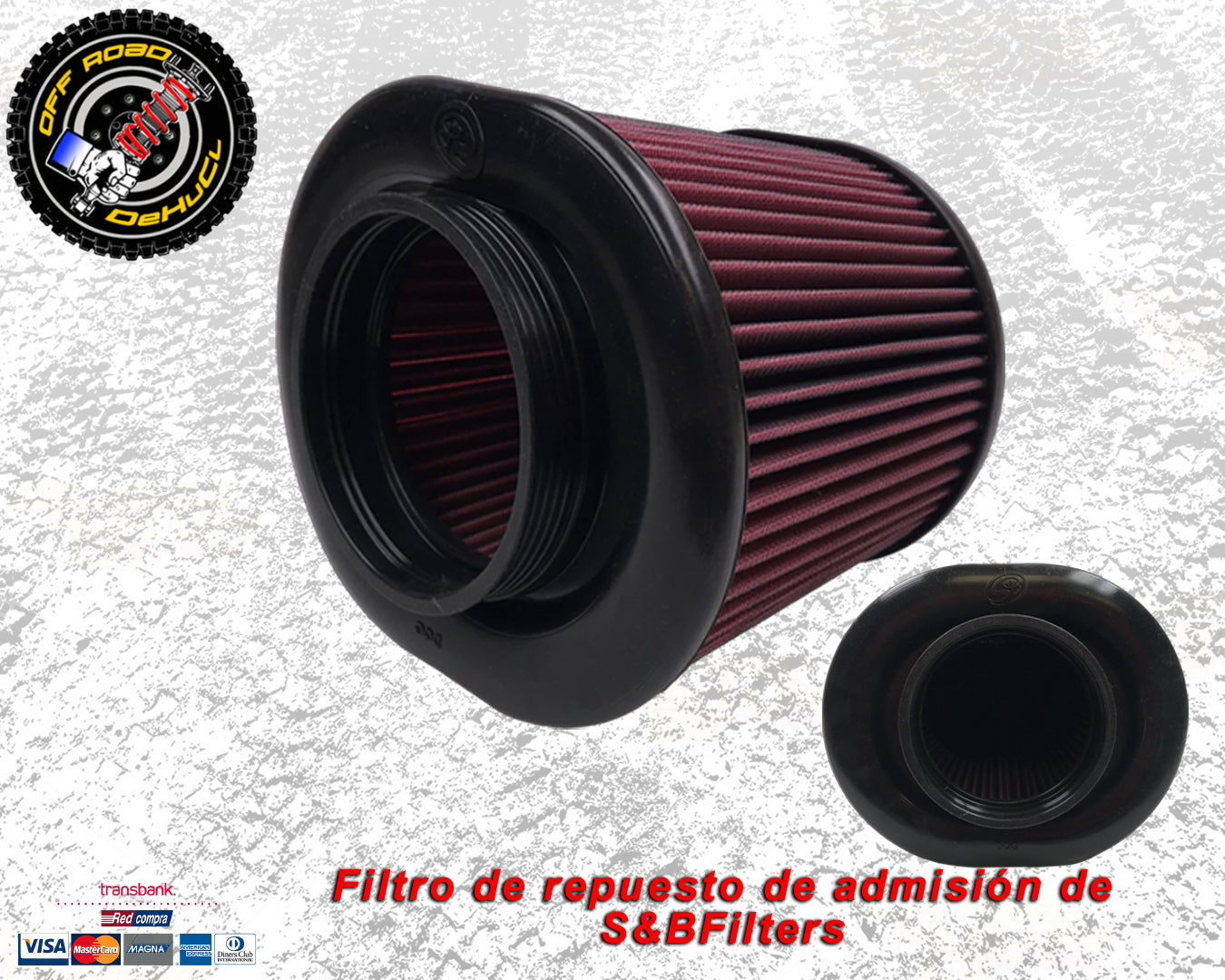 Filtro de repuesto de admisión de S&BFilters