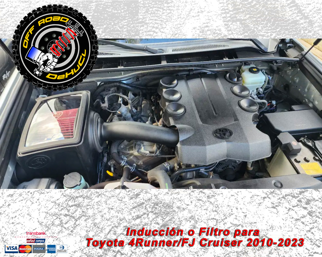 Inducción para Toyota 4Runner/FJ Cruiser 2010-2023