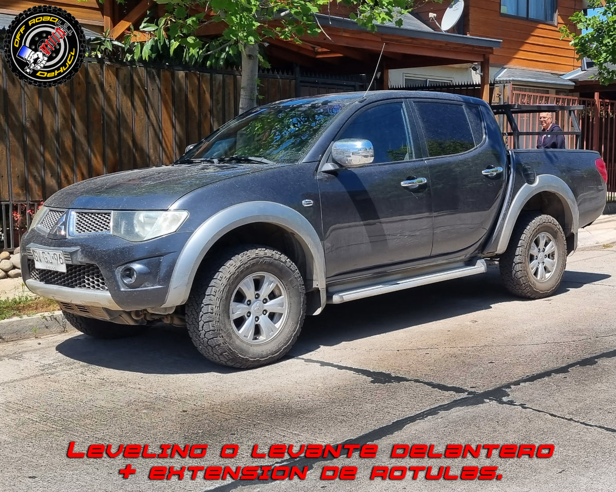Kit de nivelación o Leveling 1.5" Mitsubishi L200 + extensión de rótula