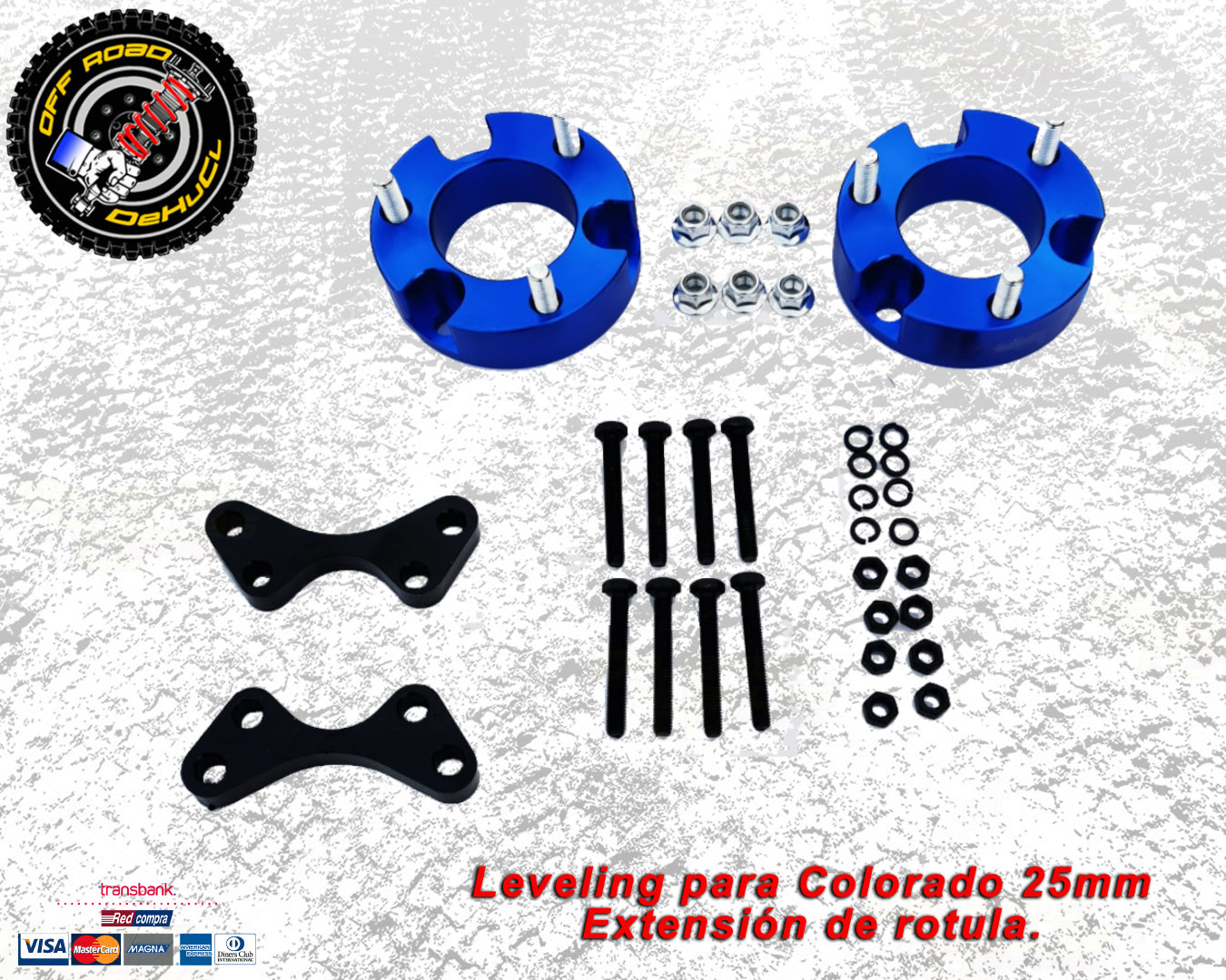 Kit de nivelación o Leveling de 2,5" para Colorado