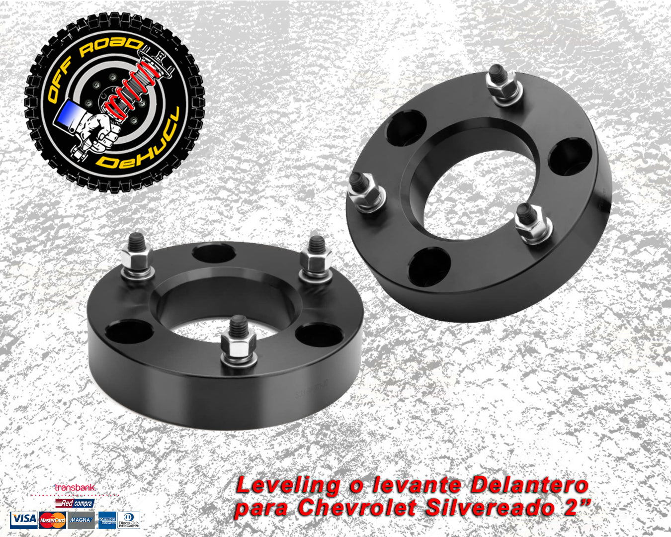 Kit de nivelación o Leveling 2" para Silverado