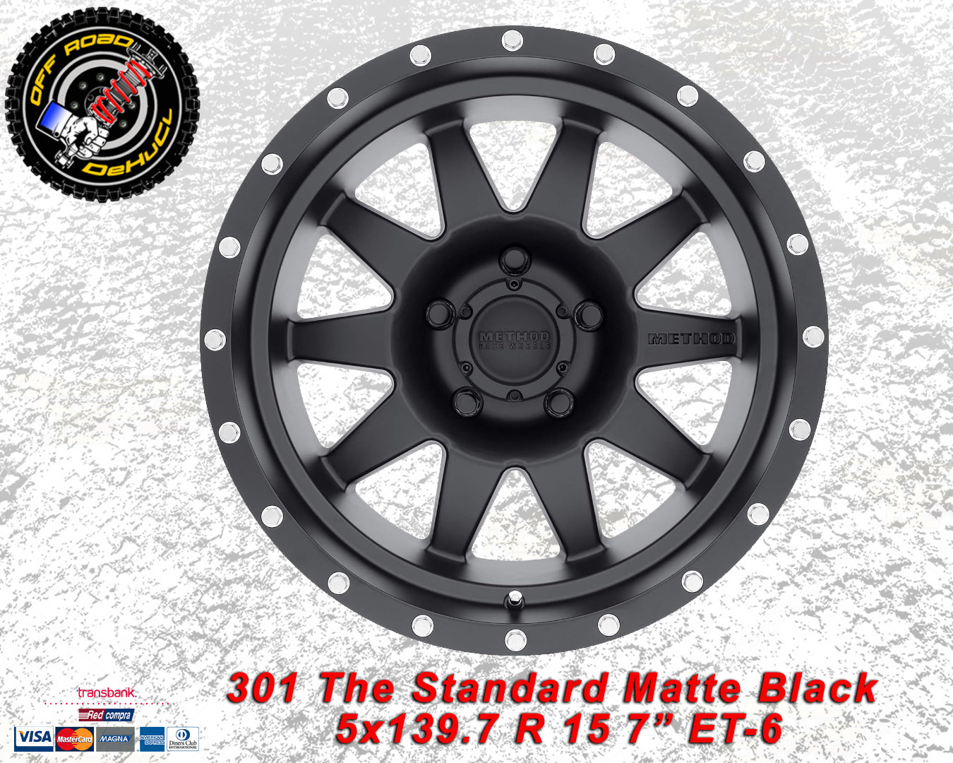 STANDARD WHEELS 301 The Standard Matte Black 5X139.7