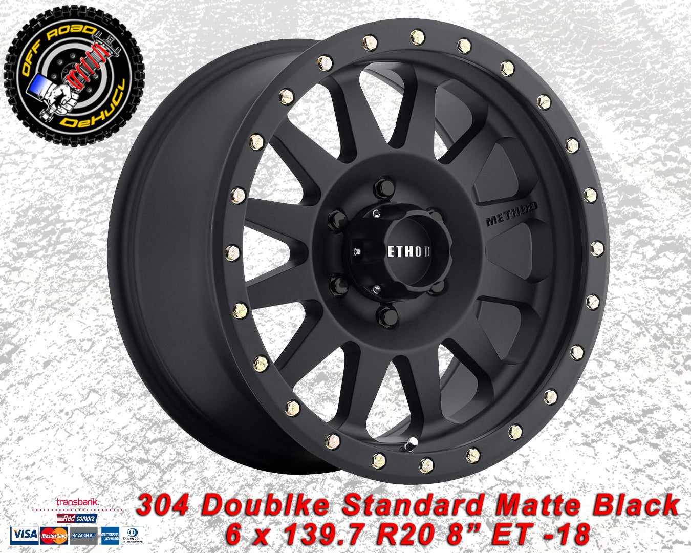 304 Double Standard Matte Black 6 x 139.7
