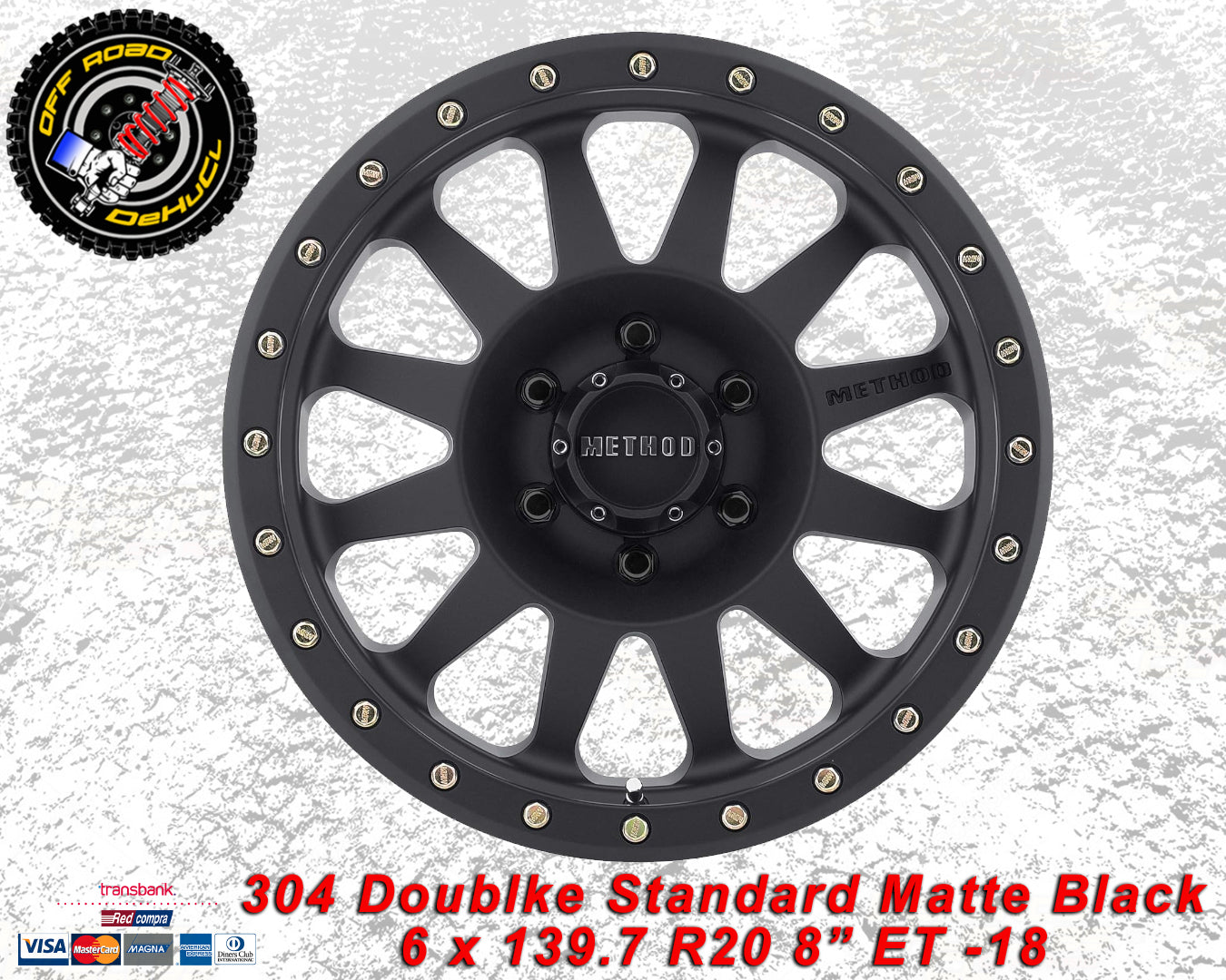 304 Double Standard Matte Black 6 x 139.7
