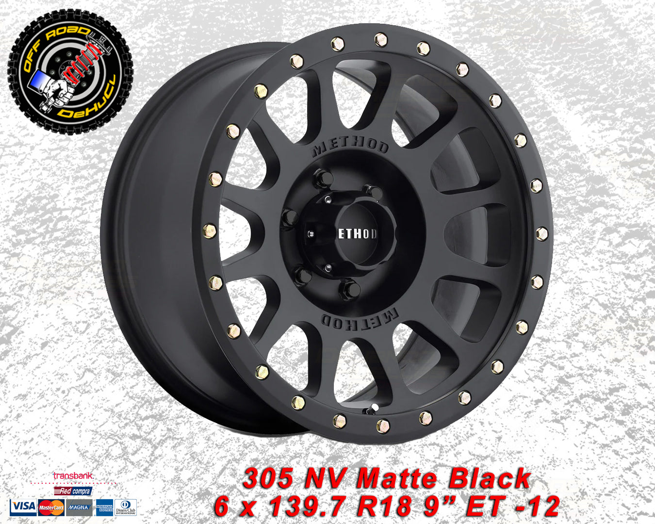 305 NV Matte Black 6 x 139.7