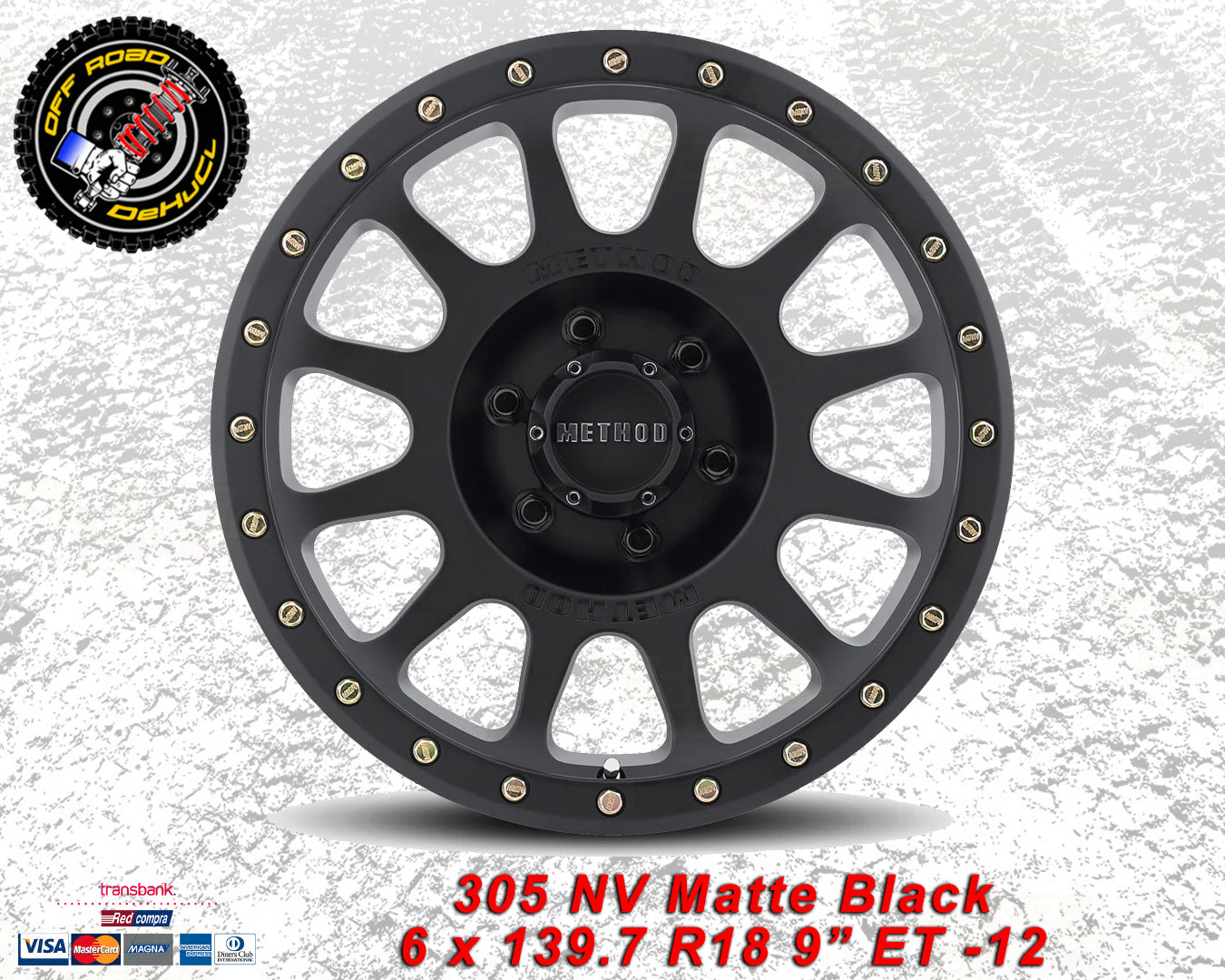 305 NV Matte Black 6 x 139.7
