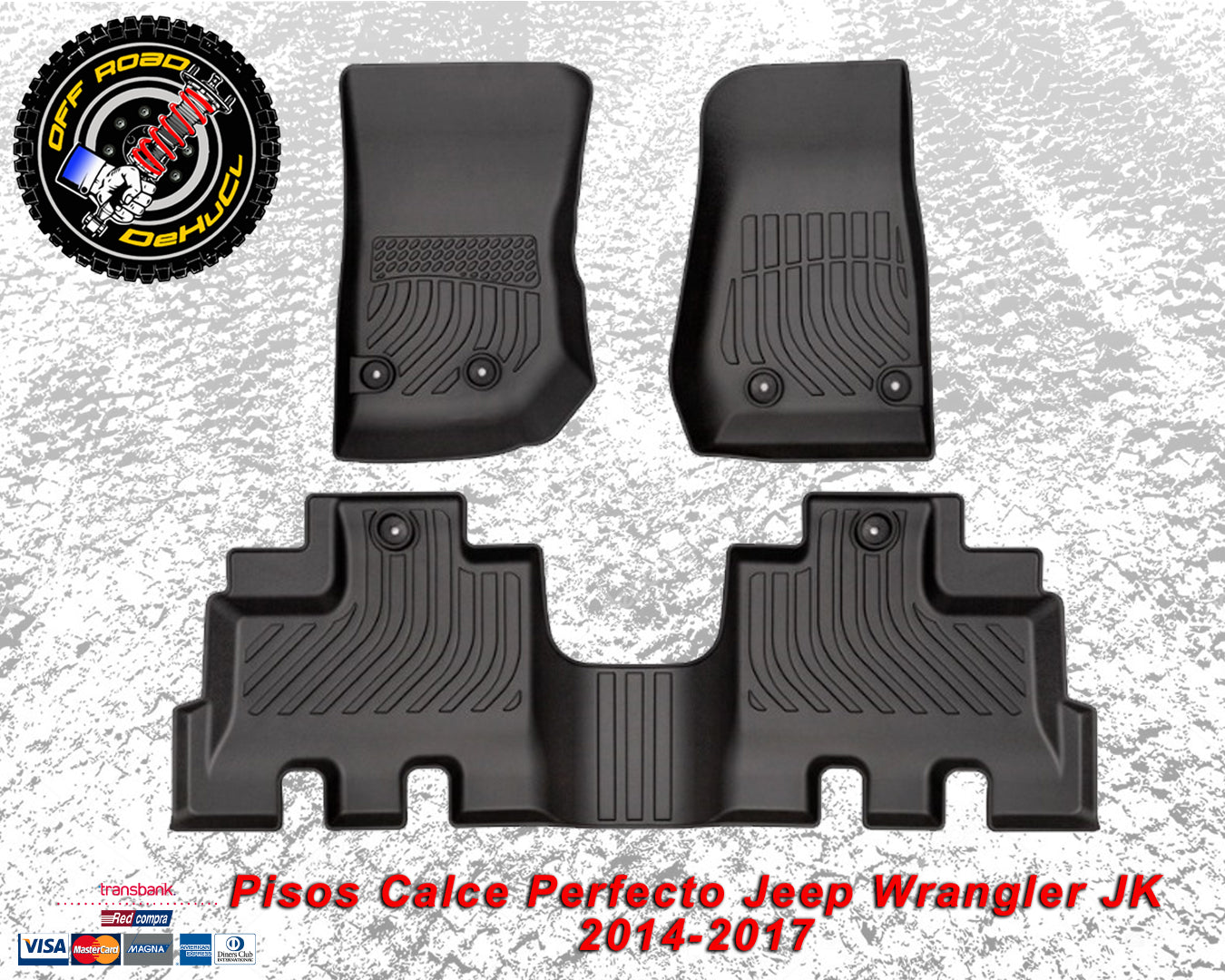 Pisos Calce Perfecto Jeep Wrangler JK