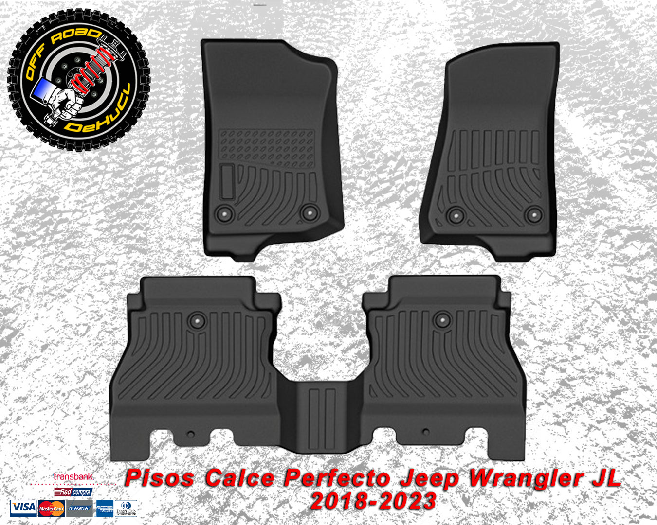 Pisos Calce Perfecto Jeep Wrangler JL