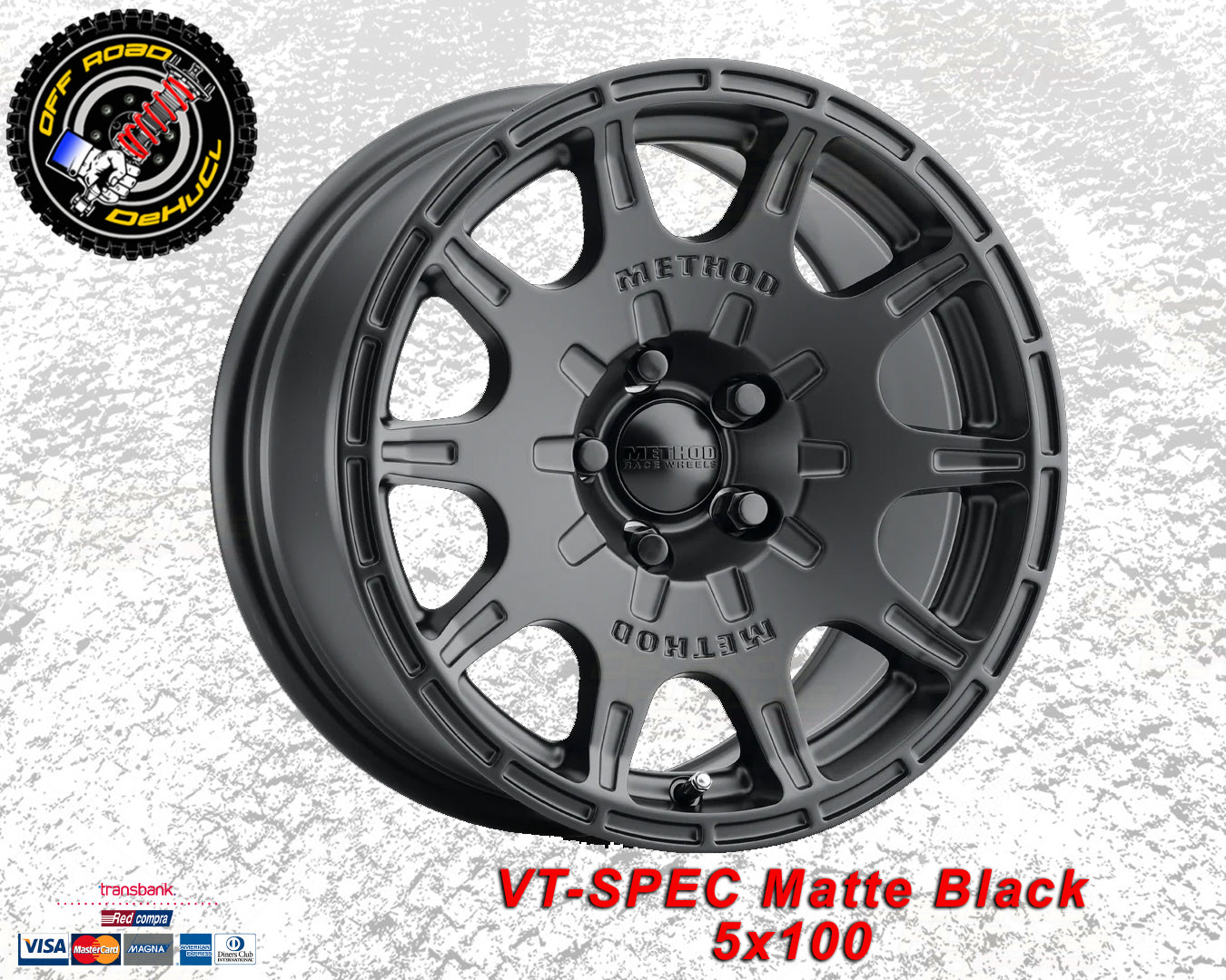 502 VT-Spec Matte Black 5x100