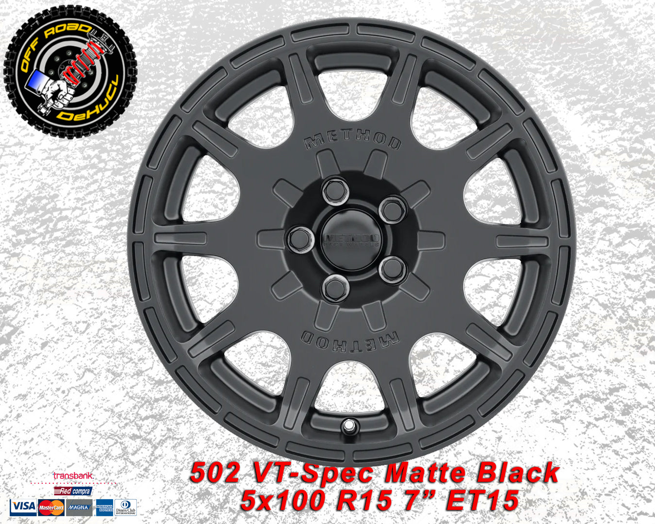 502 VT-Spec Matte Black 5x100