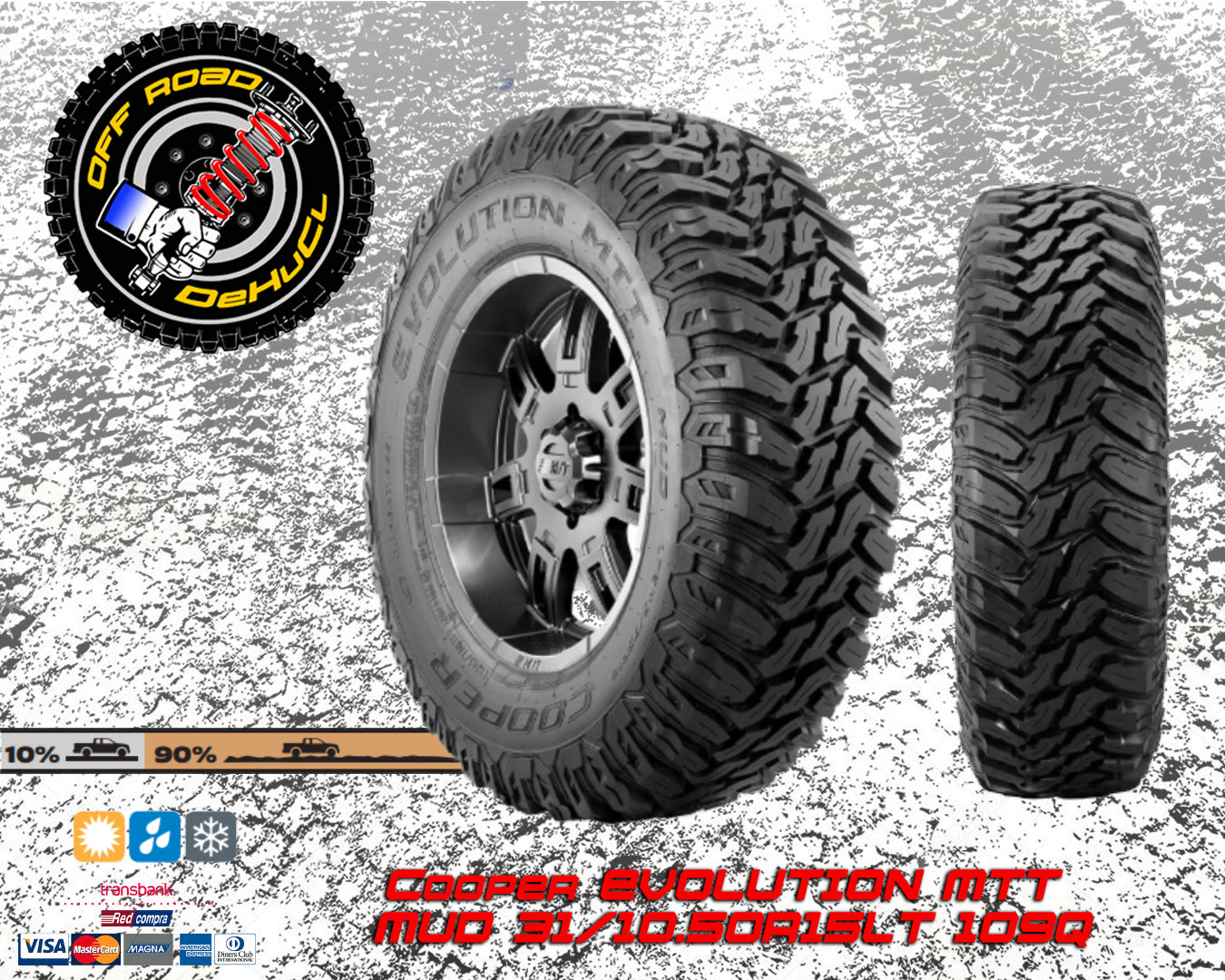 Neumáticos Cooper EVOLUTION MTT 31x10.50R15 109Q