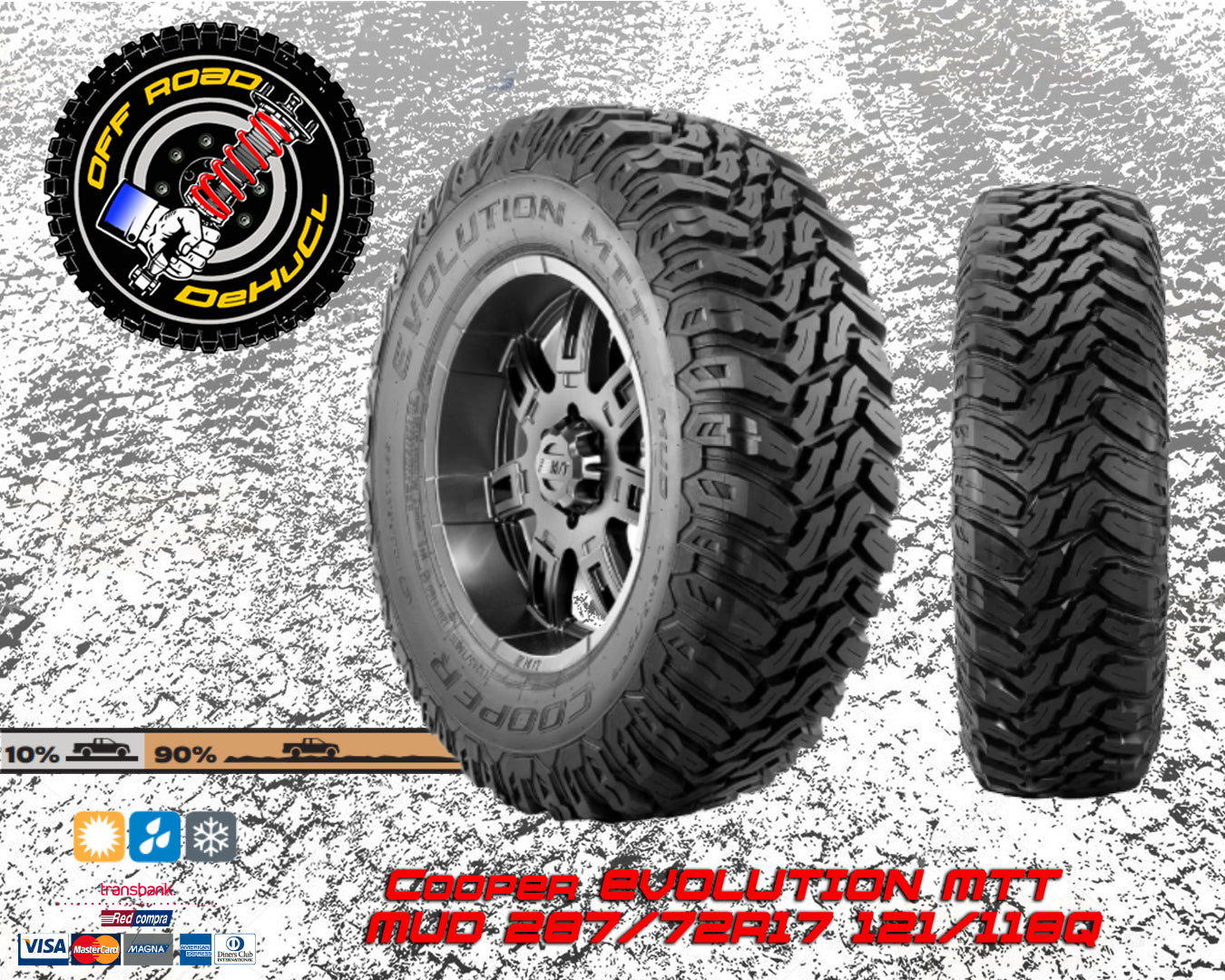 Neumáticos Cooper EVOLUTION MTT 285x70R17 E 121/118Q