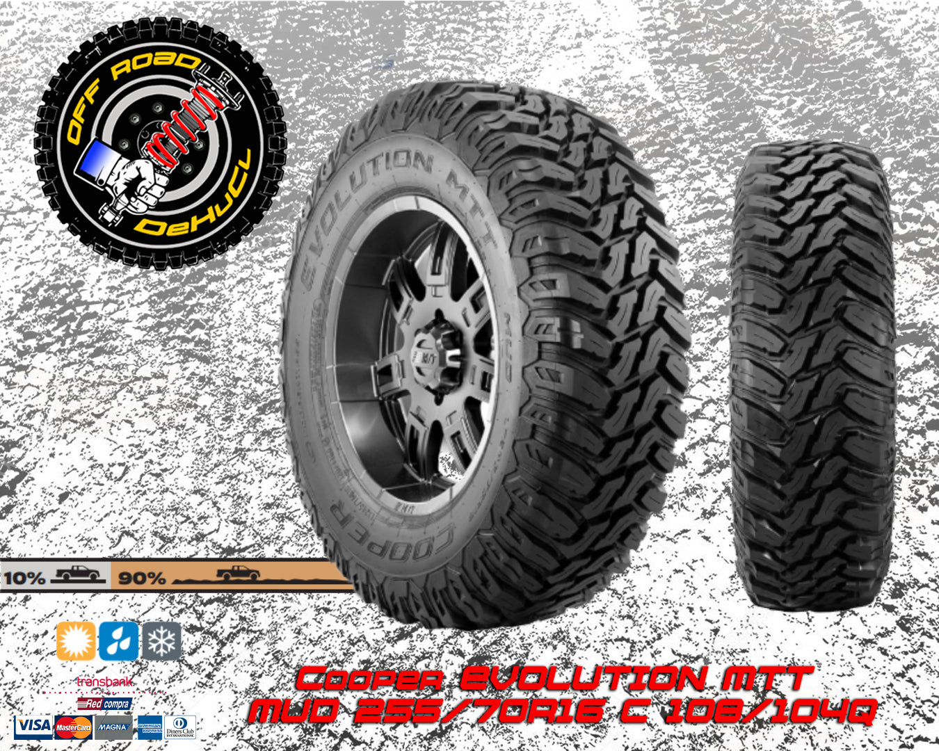 Neumáticos Cooper EVOLUTION MTT LT 255x70R16 E 108/104Q