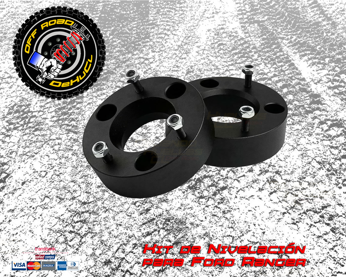 Kit de nivelación o Leveling de 2,5" para Ford Ranger