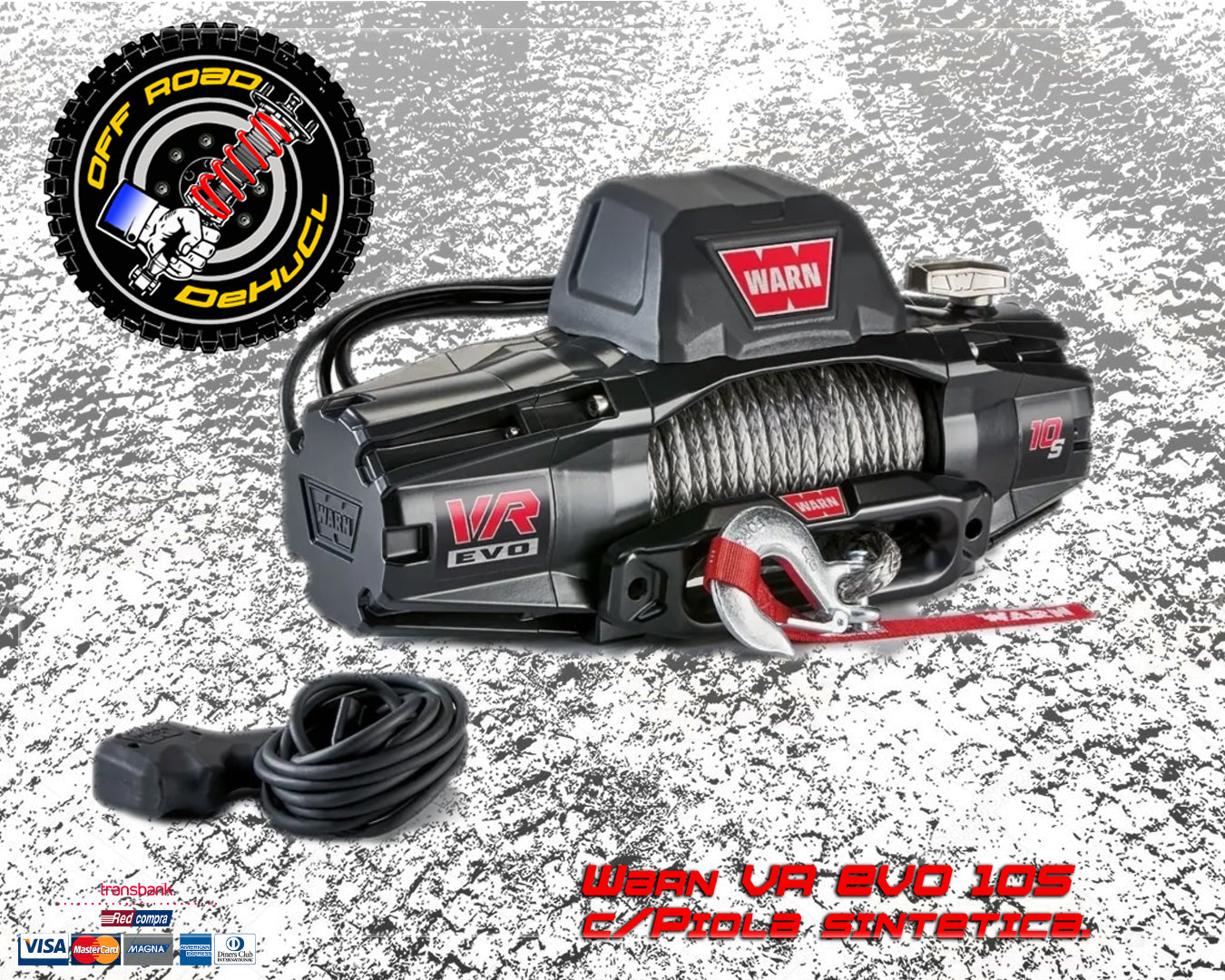 Winche Warn VR 10-S C/Piola Sintética