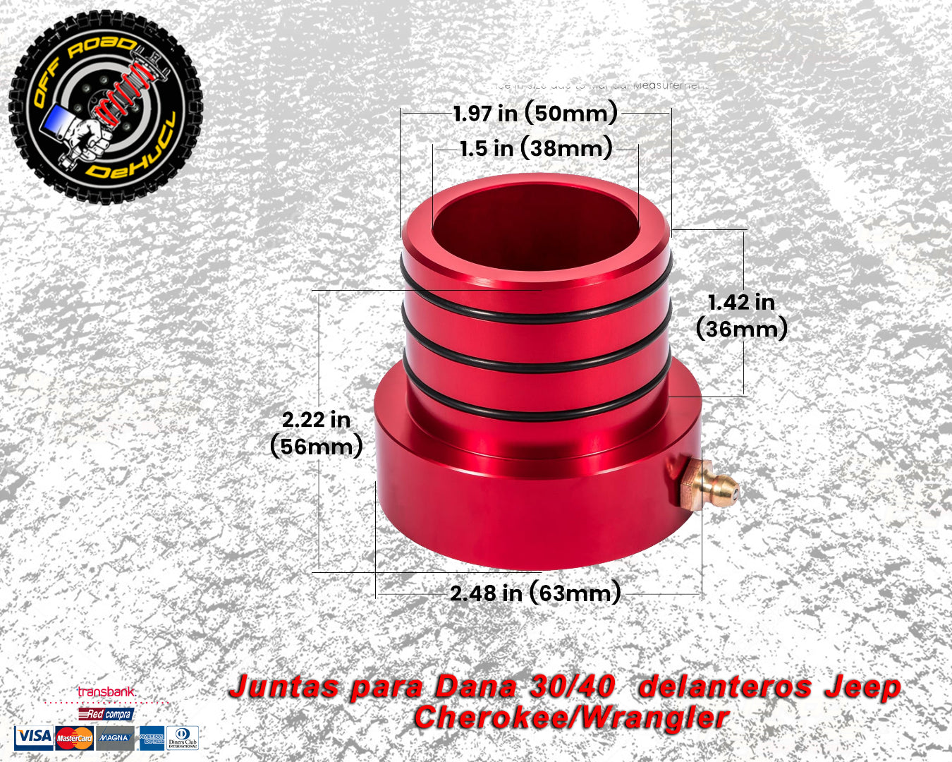 Reten o Juntas para Dana 30/40 Delanteros para Jeep Cherokee / Wrangler