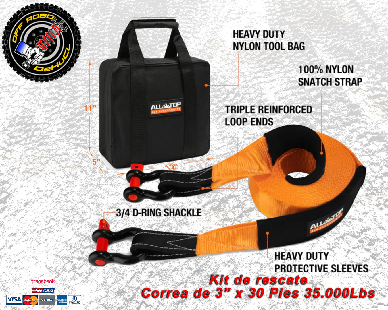 Kit de Rescate 35.000Lbs