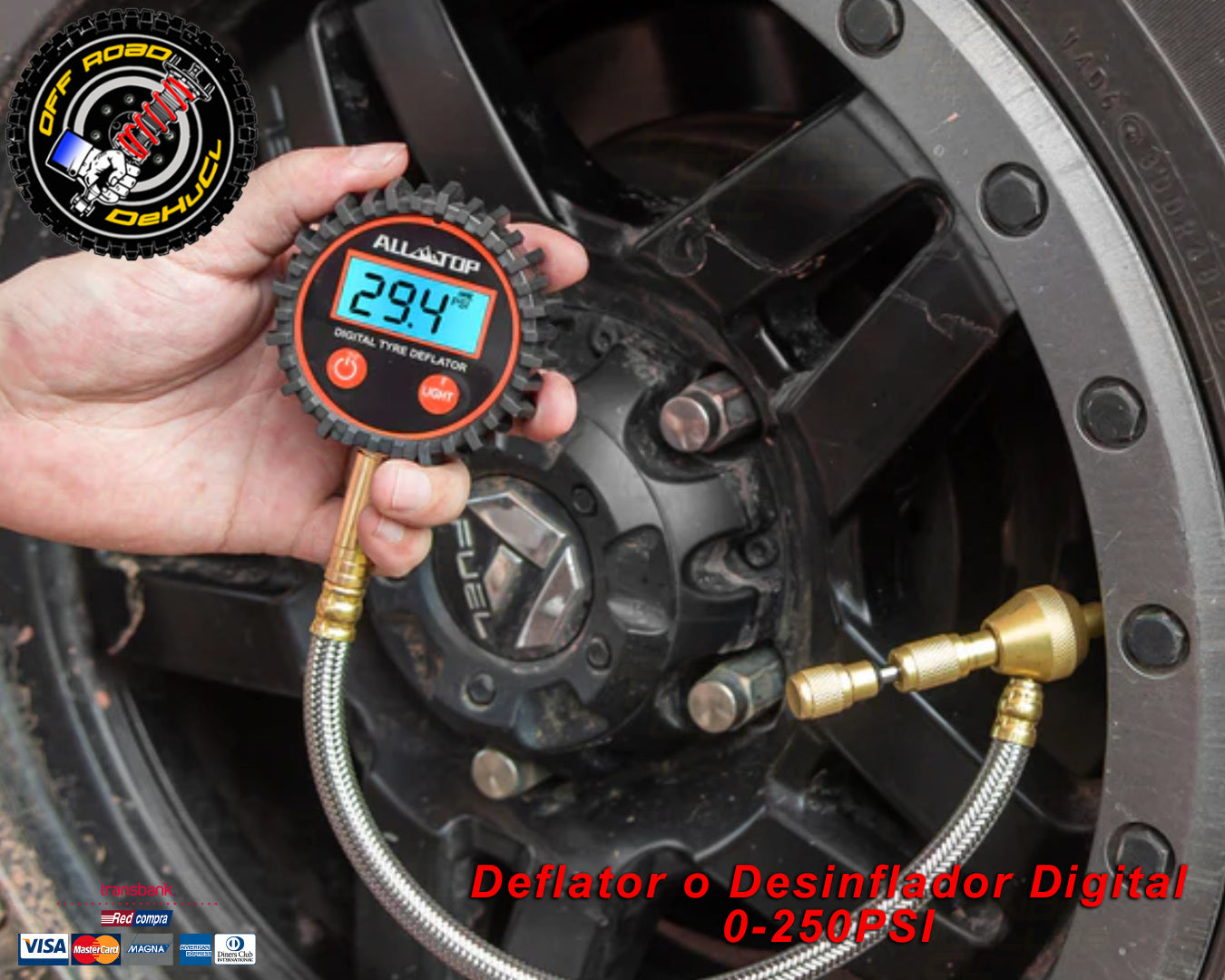 Deflator o Desinflador Digital 0-250PSI