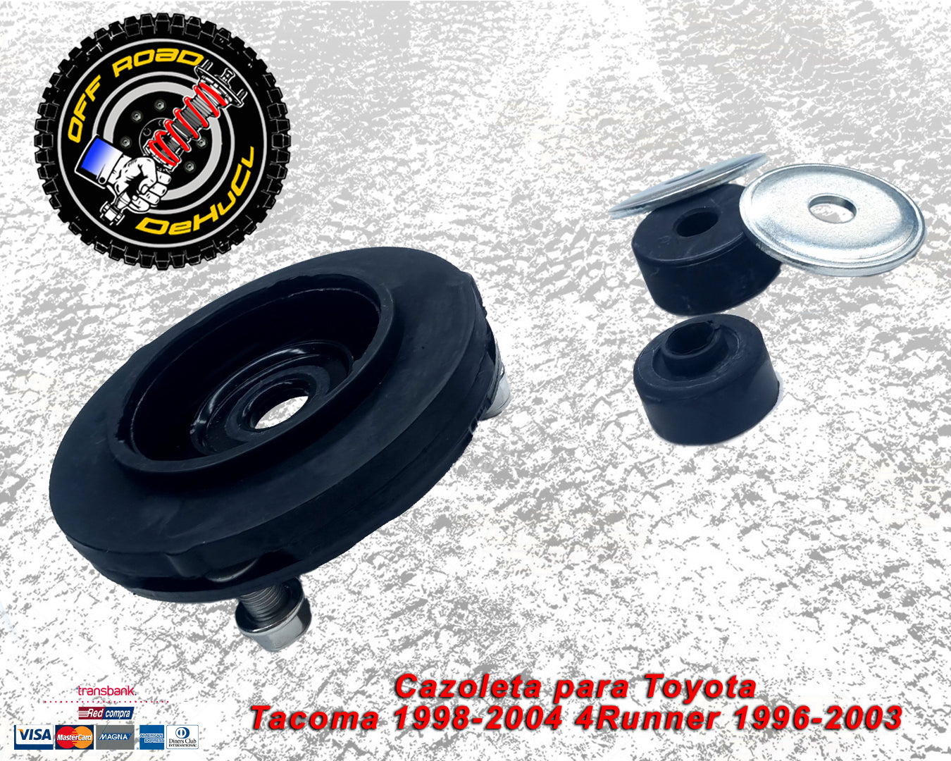 Cazoletas para Toyota Tacoma 1998-04, 4Runner 1996-03, Prado 90 (TODOS LOS AÑOS)