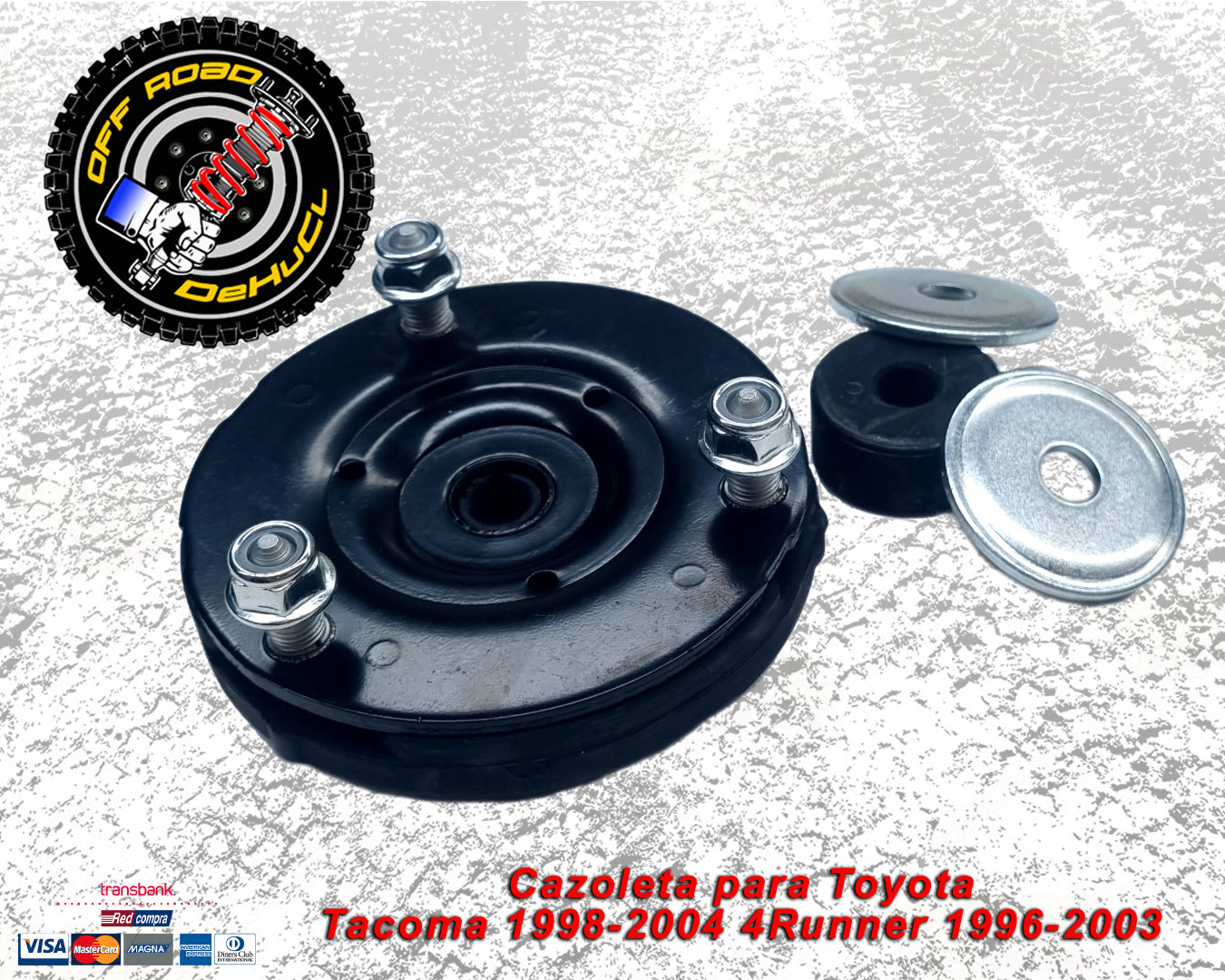 Cazoletas para Toyota Tacoma 1998-04, 4Runner 1996-03, Prado 90 (TODOS LOS AÑOS)