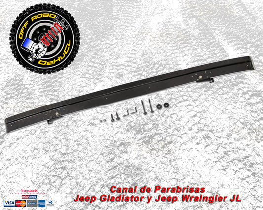 Windshield Channel o Canal de Parabrisa 2020-2024 Jeep Gladiator 2018-2024 Jeep Wrangler JL