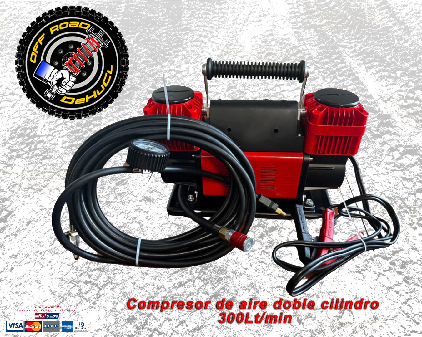 Compresor de aire doble piston 300L/Min