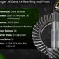 Dana 44 Eje trasero Jeep Wrangler JK  3.73-5.38 Piñon y Corona