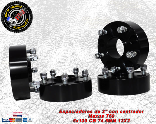 Espaciadores para Maxus T60 de 2" con centrador