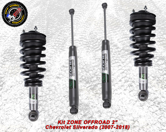 Kit Suspensión ZONE OFFROAD 2"Chevrolet Silverado (2007-2018)