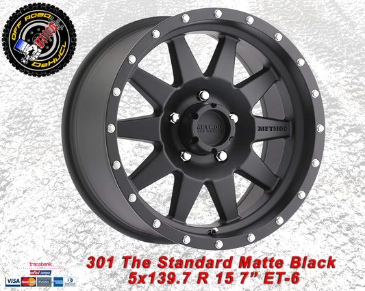 STANDARD WHEELS 301 The Standard Matte Black 5X139.7