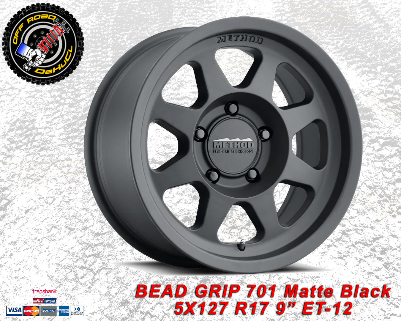 BEAD GRIP 701 Matte Black 5X127