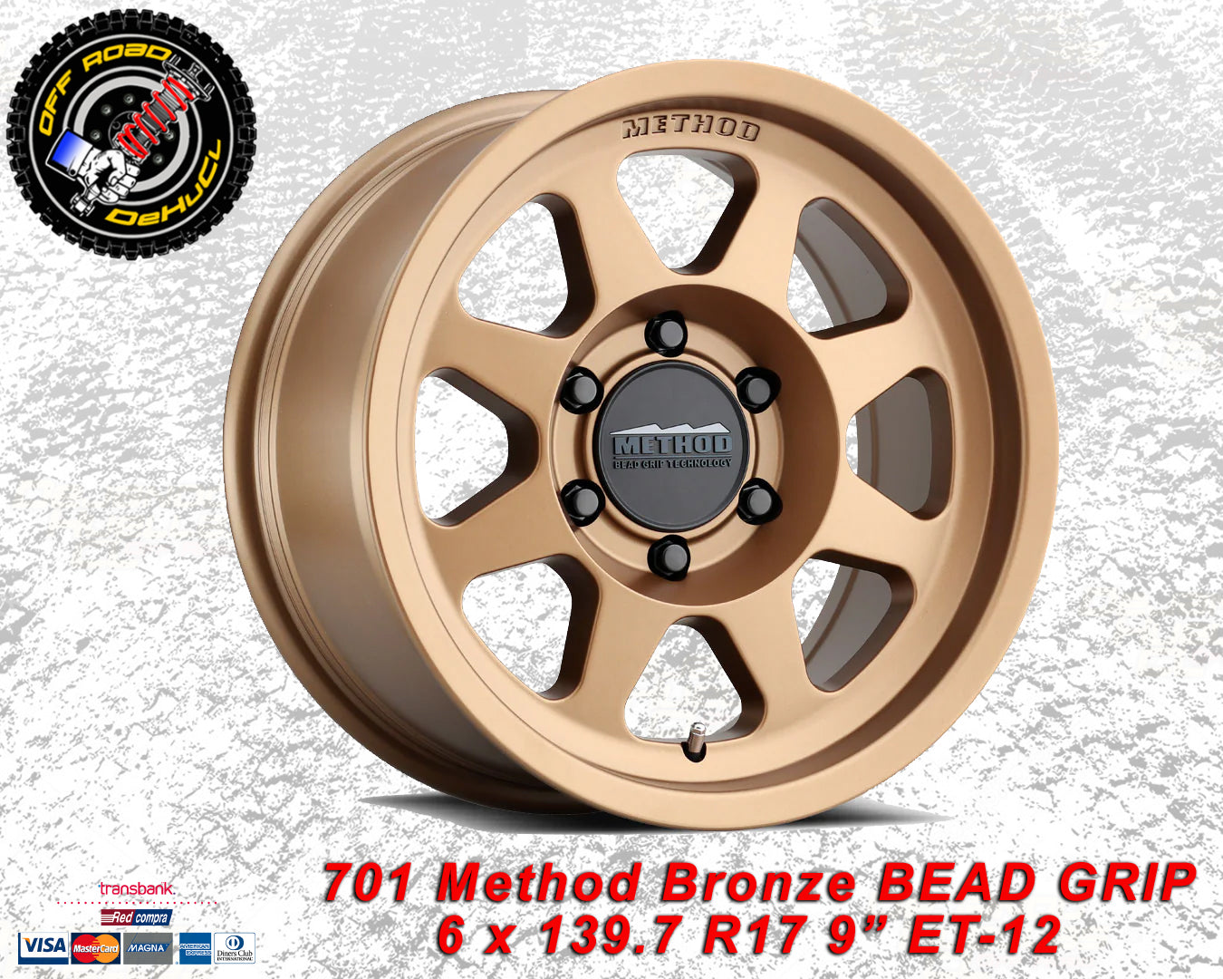 BEAD GRIP 701 Method Bronze 6 x139.7