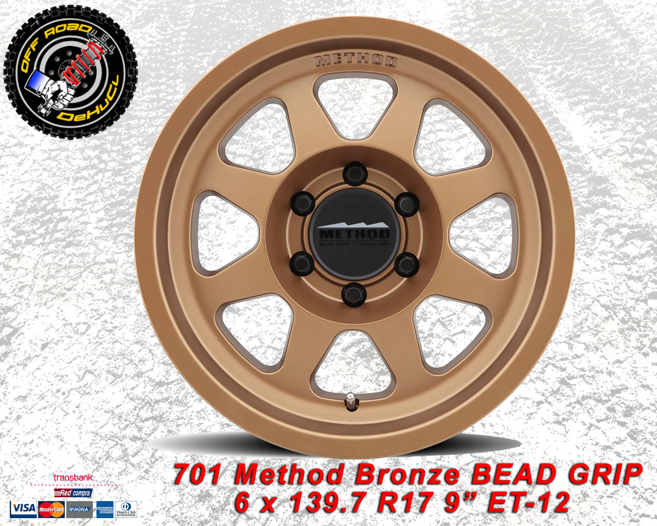 BEAD GRIP 701 Method Bronze 6 x139.7