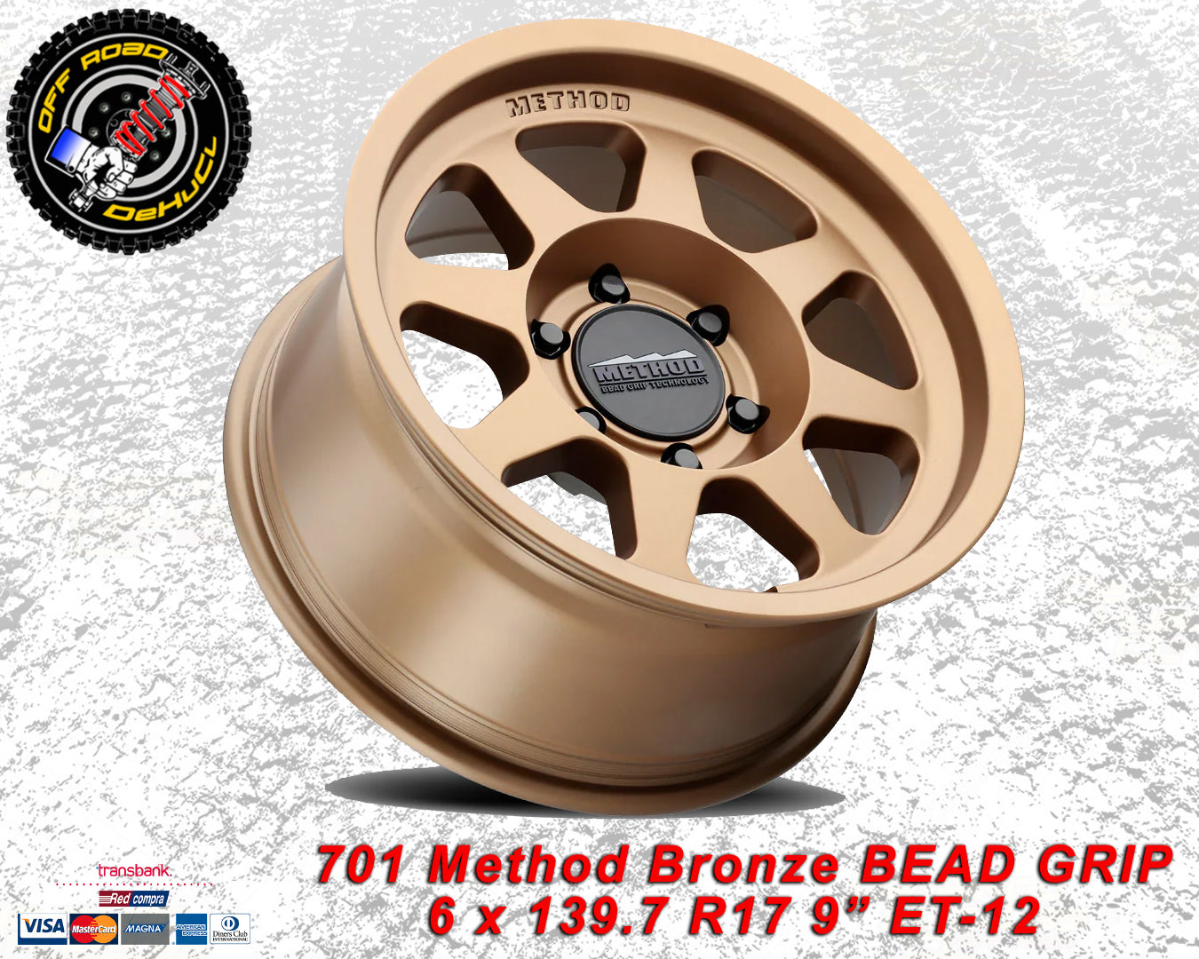 BEAD GRIP 701 Method Bronze 6 x139.7