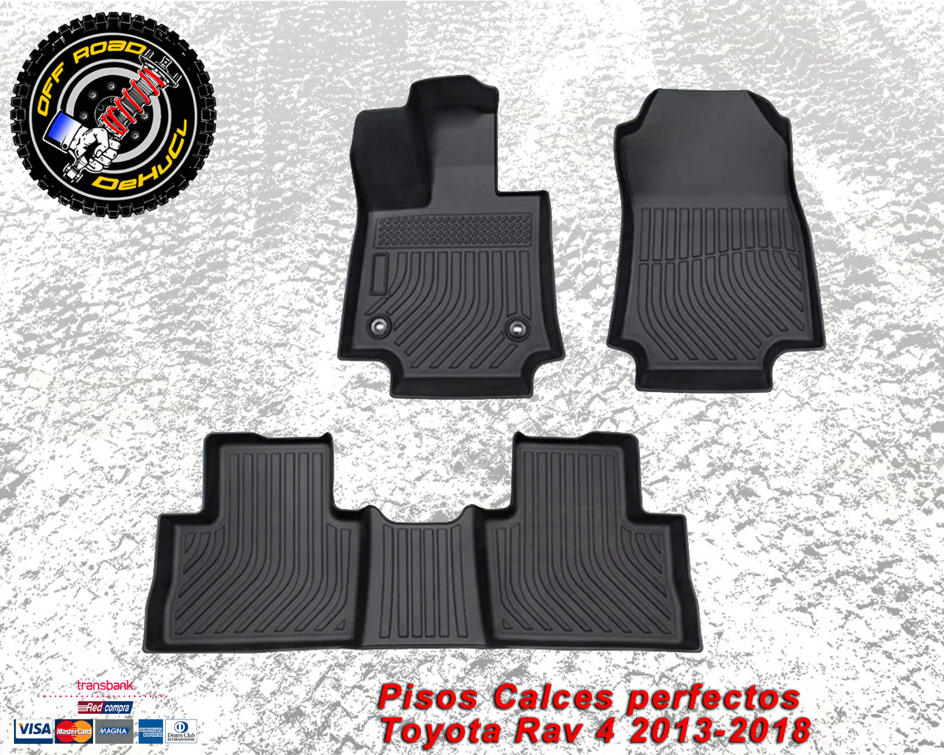 Pisos Calces Perfectos para Toyota Rav4  2013-2018