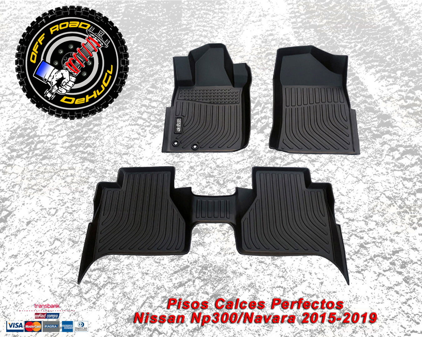 Pisos Calces Perfectos para Nissan NP300/Navara 2015-2019