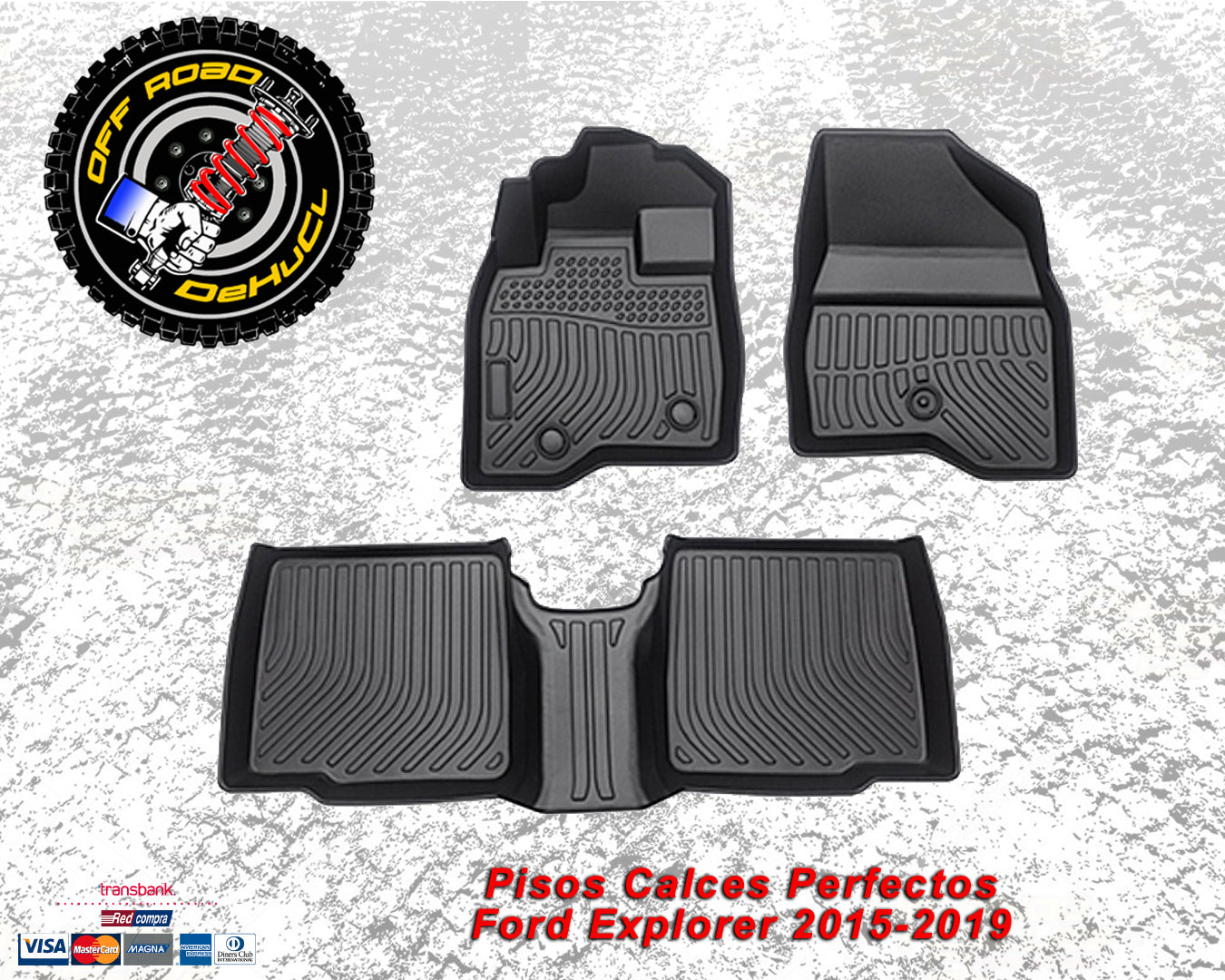 Pisos Calces Perfectos para Ford Explorer 2015-2019