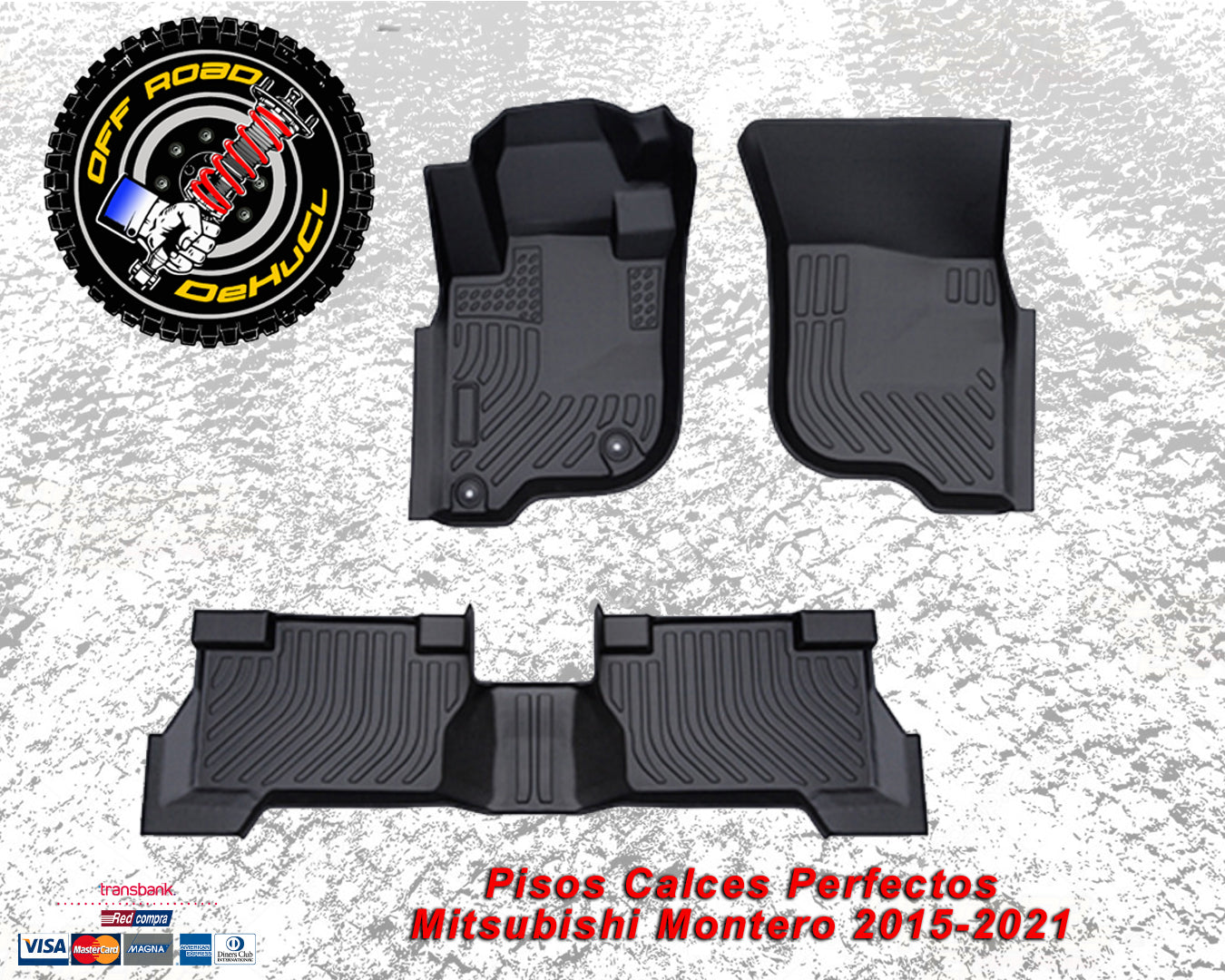 Pisos Calces Perfectos para Mitsubishi Montero 2015-2021