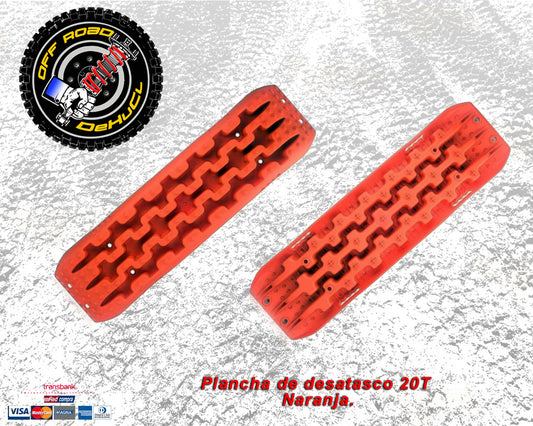 Plancha de desatasco 20T Naranja