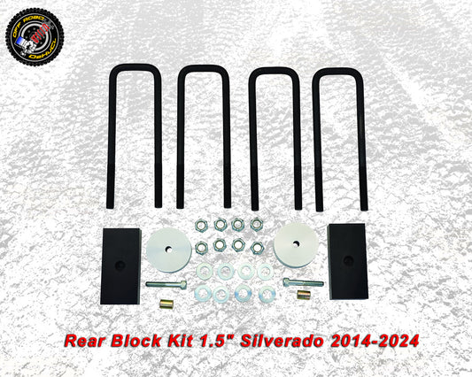 Rear Block Kit 1.5" Silverado 2014-2024