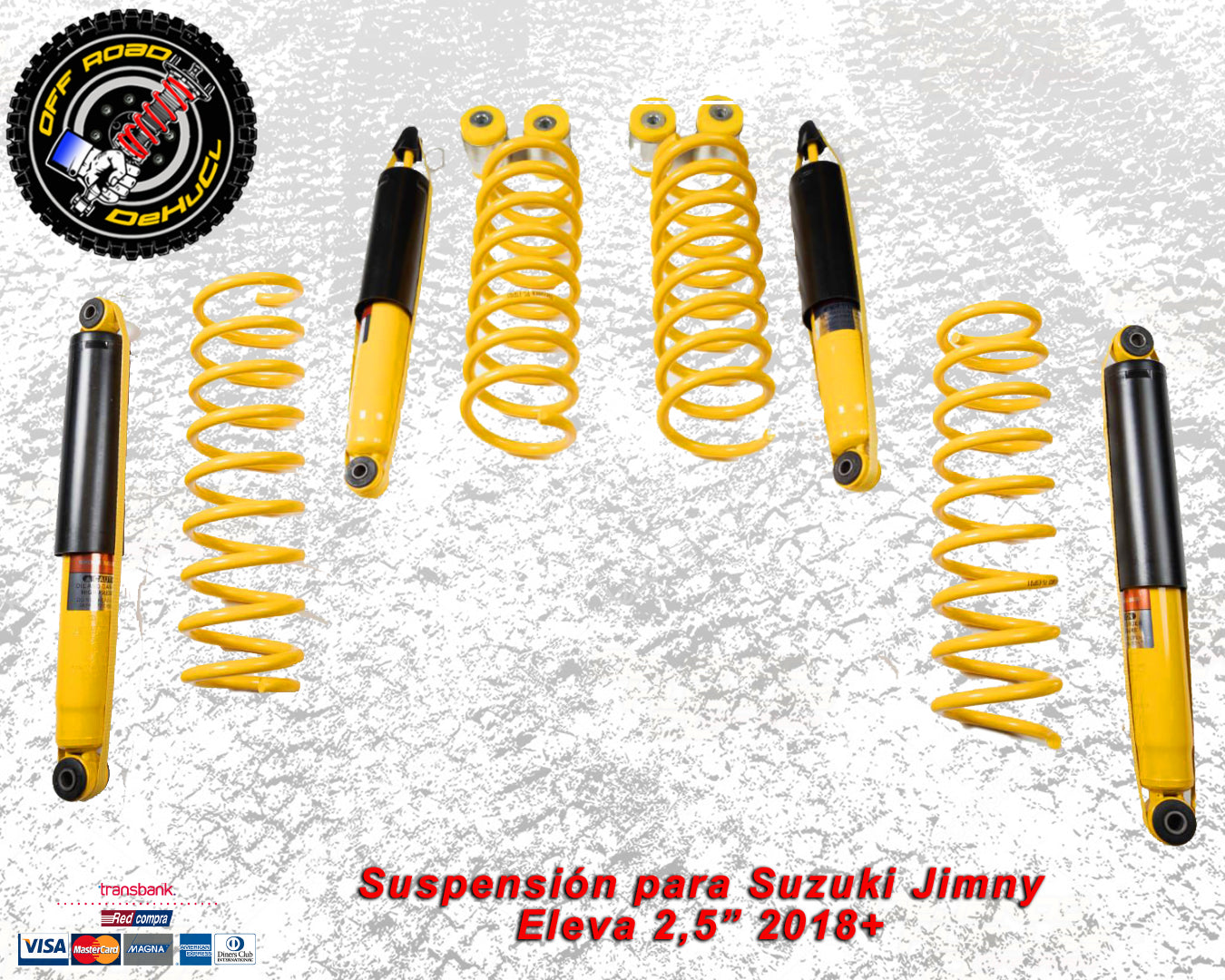 Suspensión para Suzuki Jimny 2.5"